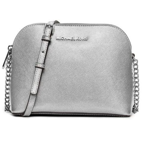 michael kors silver handbag|michael kors silver crossbody bag.